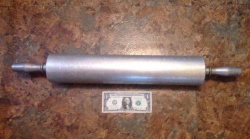 LARGE VINTAGE 27&#034; MOLINE ALUMINUM ROLLING PIN-COMMERCIAL BAKING-PIZZA