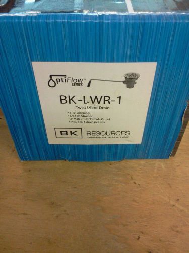BK RESOURCES BK-LWR-1 TWIST LEVER DRAIN ASSEMBLY 3.5&#034; OPENING, 2&#034; NPS