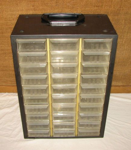 Vintage AKRO-MILS 30 Drawer Metal Storage Cabinet Organizer Parts Bin