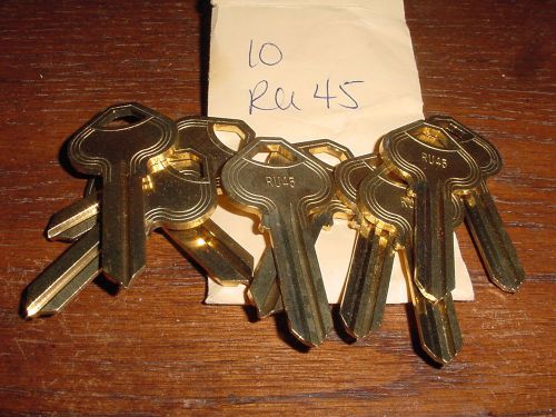 Locksmith nos 20 key blanks lot of 20 ru45 russwin keyway bulk uncut for sale