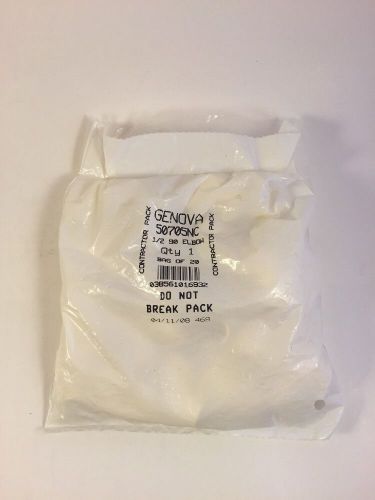 Lot of 20 new 90 degree 1/2&#034; elbow cpvc plastic pipe fitting by genova #50705nc for sale