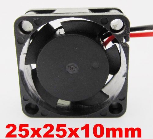 5 pcs mini dc brushless cooling fan 24v 0.1a 25mm x 25mm x 10mm 2pin 2510s for sale