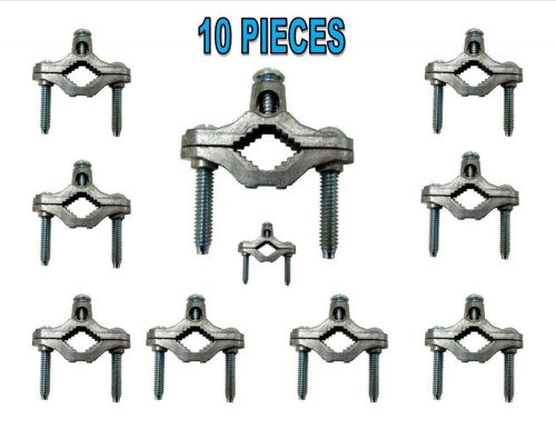 10 Pieces Cold Water Pipe Ground Clamps Zinc fits 1/2-1 UL Approved Perfect 10