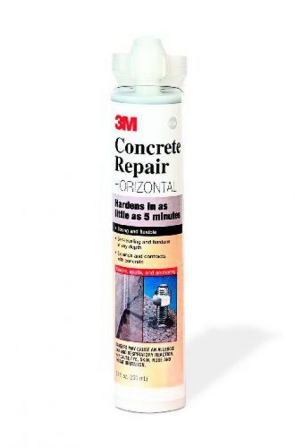 3M Concrete Repair Self-Leveling Gray, 8.4 oz Cartridge/2 mix nozzles