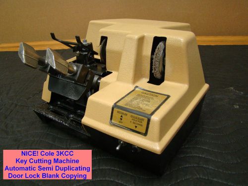 Cole 3KCC Key Cutting Machine Automatic Semi Duplicating Door Lock Blank Copying
