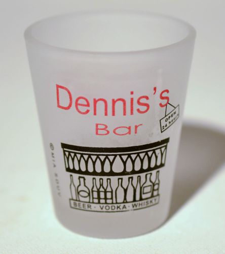 Fort Lauderdale Dennis&#039;s Bar Souvenir Collectible Shooter Shot Glass