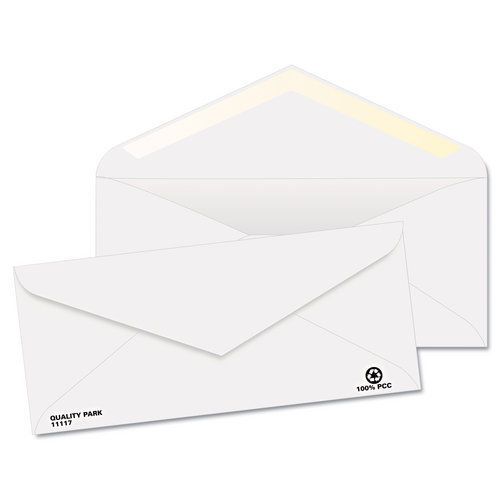 Quality park qua11117 white business envelope, contemporary, #10, white, for sale