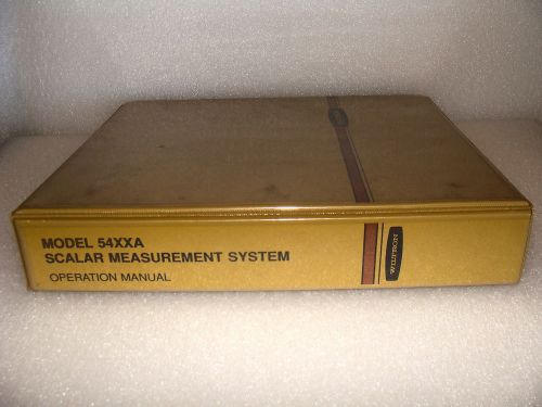 Anritsu / Wiltron 54XXA Scalar Measurement Systems Operation Manual