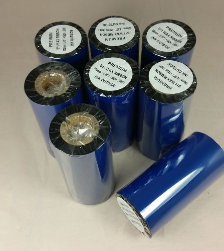 8 rolls 4.10&#034;x509&#039; thermal transfer ribbons for zebra printer 104mmx152m for sale