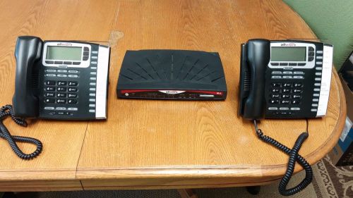 Allworx 6x voip phone system with 10 allworx 9212 phones. poe. sip for sale