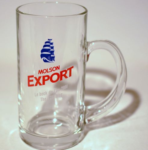 Molson Export The Y2K Mug Collectible Glass Beer Mug