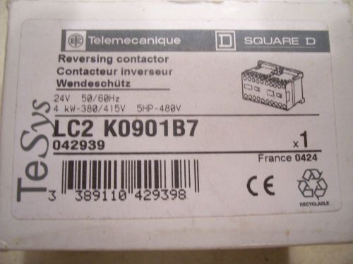 TELEMECANIQUE LC2K0901B7 REVERSING CONTACTOR LC2 K0901B7 SQUARE D NEW IN BOX