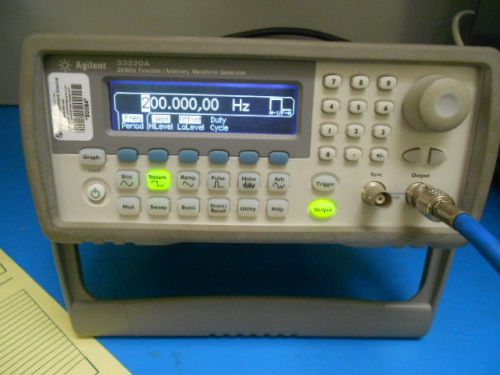 Agilent 33220a function / arbitrary waveform generator, 20 mhz for sale