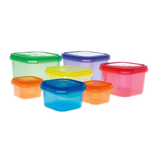 Food Storage Container Fresh Keeper Cracker Cookie Snack Sweets Picnic 7 Piece