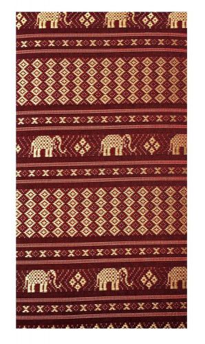 Red Silk Blend Elephanst Guest Checks Presenter &amp; Holder with Plastic Cover