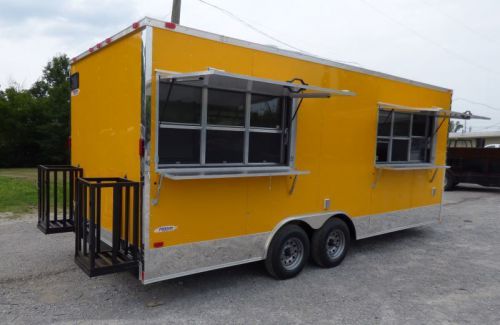 Yellow 8.5x20  Concession Trailer Food Catering Event
