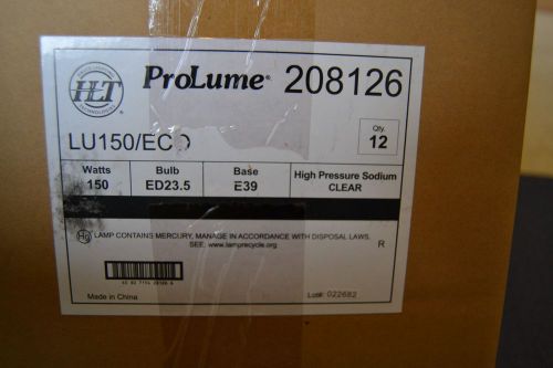 5 NEW LU150/ECO 208126  PROLUME HIGH PRESSURE SODIUM LAMPS ED23.5 E39 S55 CLEAR