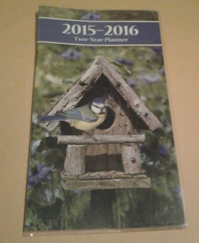 2015 - 2016 BIRD 2 YEAR PLANNER ~ SIZE : 3.5&#034; x 6.2&#034; * 48 PAGES *