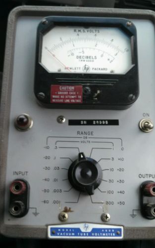 Ham Radio, HP 400D Vacuum tube voltmeter 400D meter
