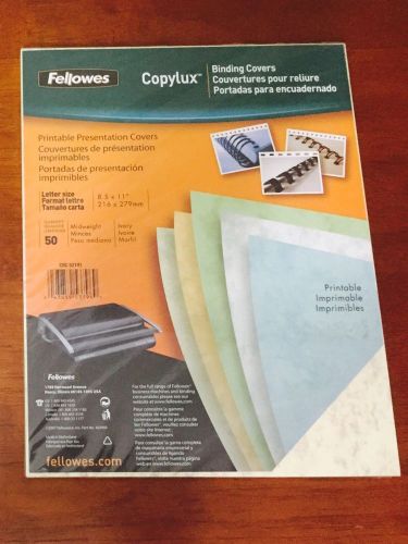 Fellowes FEL5219001 Copylux Printable Binding Paper Covers IVORY Paper 50-pk