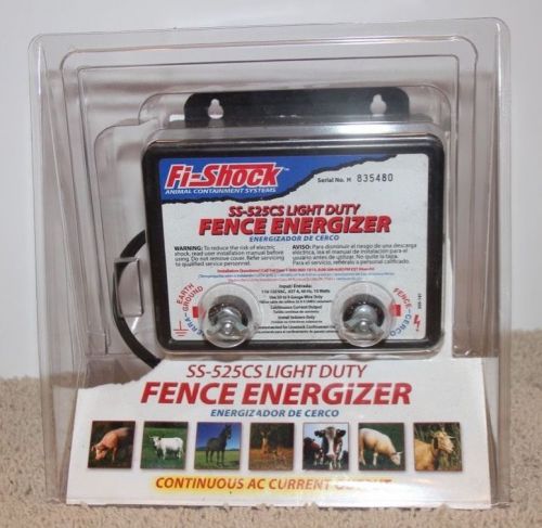 Fi-Shock SS-525CS Light Duty Fence Energizer NEW