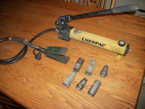 ENERPAC P-392 HYDRAULIC PUMP WITH 1-TON SIMPLEX SPREADER AND EXTRAS