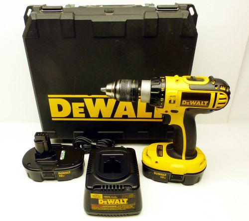 Dewalt dc725 18v cordless 1/2 in. compact hammer drill for sale