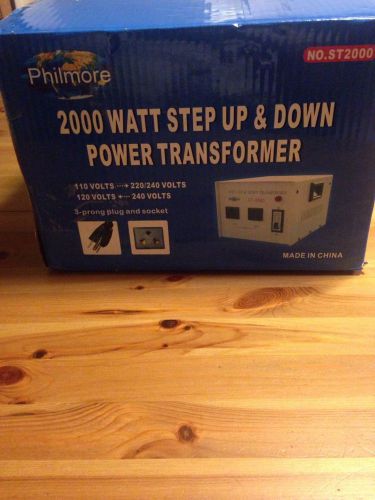 Philmore ST2000 100 To 220 Volt 2000 Watt Step Up Step Down Transformer