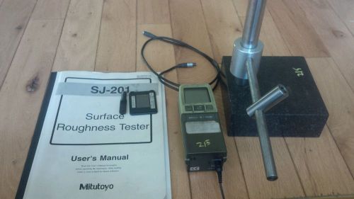 Mitutoyo Surftest SJ-201 Surface roughness tester w/ granite stand plus manual