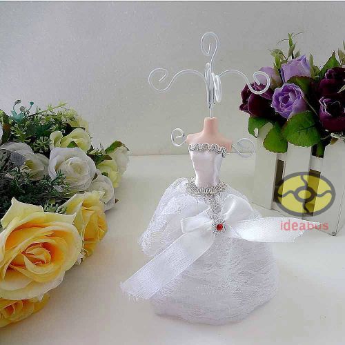 White evening dress mannequin jewelry earring necklace display holder jd15c31 for sale