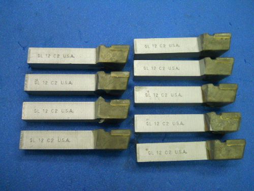 Unbranded Carbide Tipped Tool Bits 3/4&#034;  GL-12 Box of 9