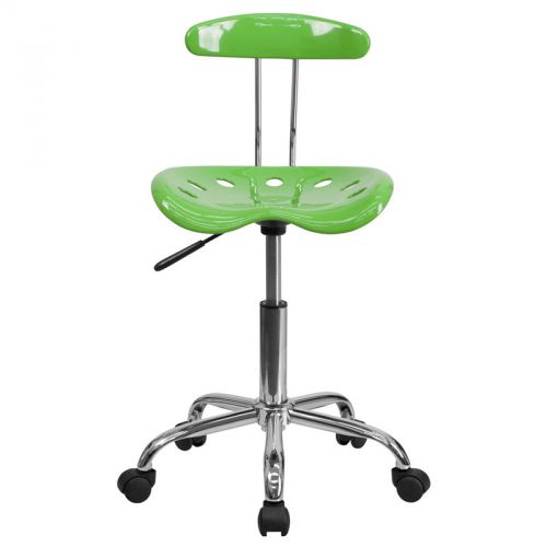 Vibrant Spicy Lime and Chrome Task Chair with Tractor Seat [LF-214-SPICYLIME-GG]