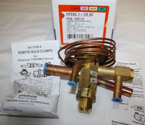 EMERSON HFESC 1-1/2 SC THERMAL EXPANSION VALVE 058119