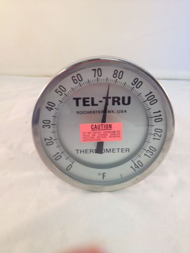 Tel-Tru Industrial 9&#034; Stem Thermometer 3/4&#034; NPT Model AA575R 0/140 FC