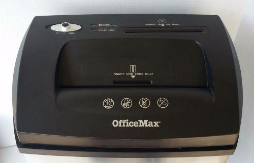 OfficeMax OM96431 Crosscut 10 Sheet Paper and 1 CD Shredder w/ Stainless Steel