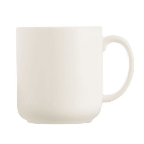Cardinal g3752 arcoroc daring white porcelain 10 oz. cup - 24 / cs for sale