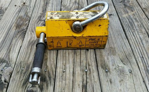 HEAVY DUTY 1320 LB STEEL LIFTING MAGNET 600 KG MAGNETIC LIFTER HOIST OR CRANE