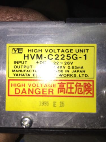 Yahata Electric Hvm-C225G-1 High Voltage Unit