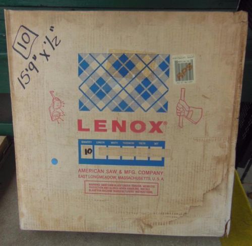Case 10 lenox flex back bandsaw blade 15ft 15&#039;9&#034;x1/2&#034; 4t hook industrial tool for sale