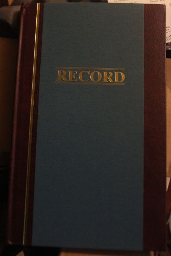Wilson Jones S300 Record Book - 300 Pages - 11.75&#034; x 7.25&#034; S300-3R 35 line