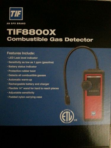 Robinair TIF SPX TIF8800X Combustible Gas Detector