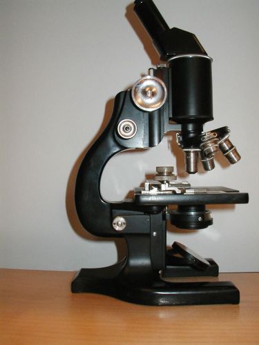 SPENCER No. 7 MONOCULAR RESEARCH MICROSCOPE, ca 1937