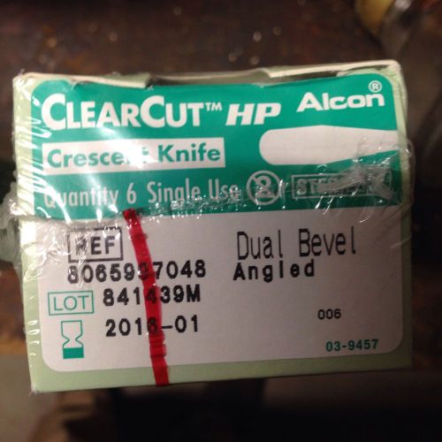 Crescent Knife,Opthalmic Scalpel,Box of 6 Dual Bevel Angled Blade