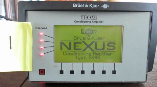 Bruel kjaer 2690 nexus cond. amp. 4 ch, (2) 2670 preamps, (2) 4136 1/4&#034; mics. for sale