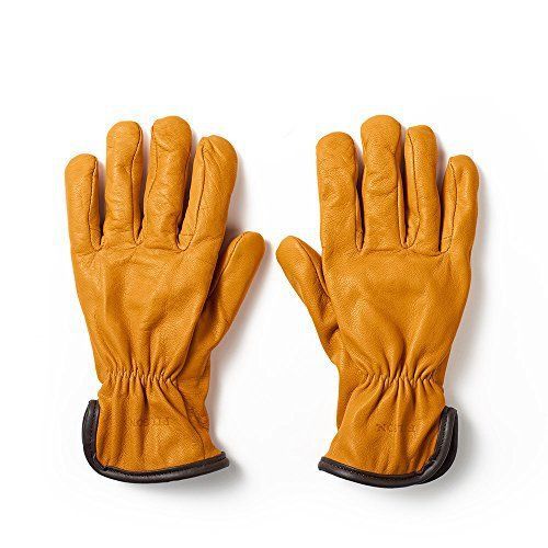 Filson Clothing: Mens Goat Skin Wool Lined Work Gloves 62022LTN - Tan - X Large