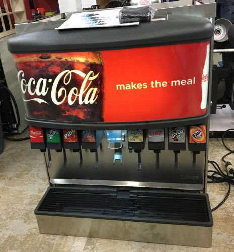 Lancer 4500 Coca Cola 8-Head Soda Fountain w/ Ice Dispenser, Manual, Feet &amp; Pump