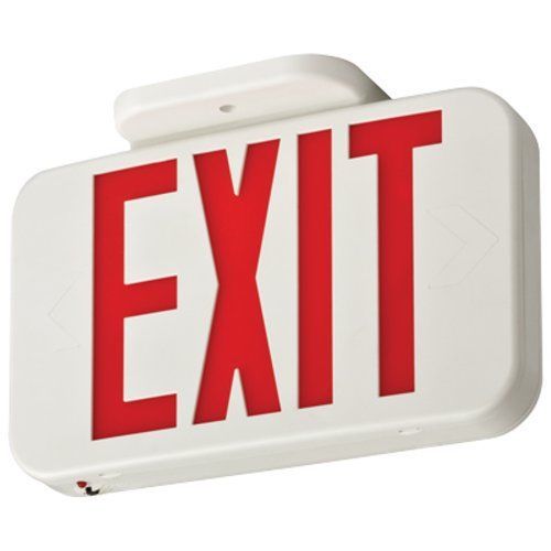 Lithonia exr led el m6 led red emergency exit with battery back-up for sale
