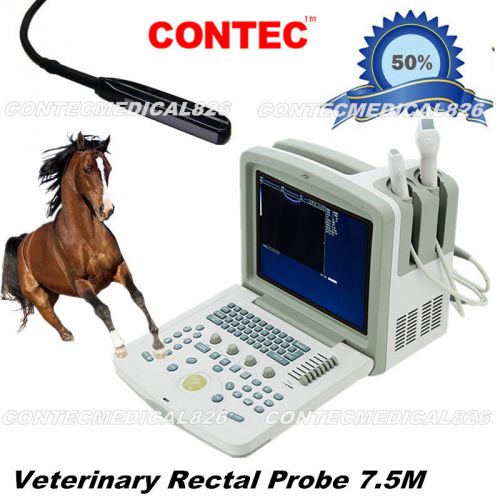 CE,Veterinary Bovine&amp;equine ultrasound scanner CMS600B3-VET Rectal Probe, New