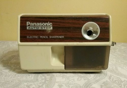 Vintage Panasonic Auto Stop Electric Pencil Sharpener KP 110 works great!