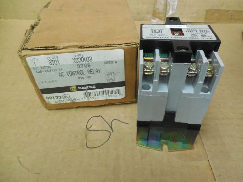 Square d control relay 8501 x030v02 120v coil series a new for sale